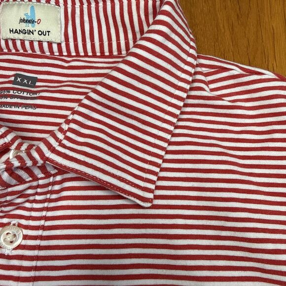 Johnnie-O Hangin Out Ole Miss Golf Polo Shirt Size 2XL University Mississippi - Picture 12 of 15